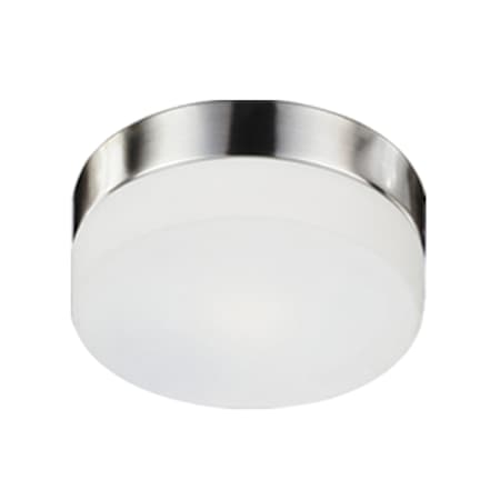 Kuzco Lighting Lomita 2 Light 12" Wide Flush Mount Drum Ceiling Fixture Brushed Nickel