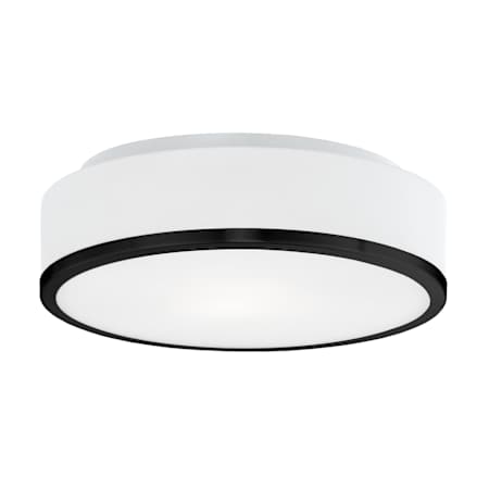 Kuzco Lighting Charlie 2 Light 12" Wide Flush Mount Drum Ceiling Fixture Black