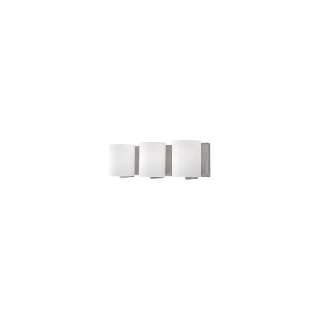 Kuzco Lighting Bridgewater 3 Light 19" Wide Bathroom Vanity Light Brushed Nickel