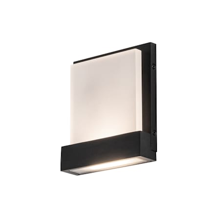 Kuzco Lighting Guide 7" Tall LED Outdoor Wall Sconce with Frosted Acrylic Shade Black