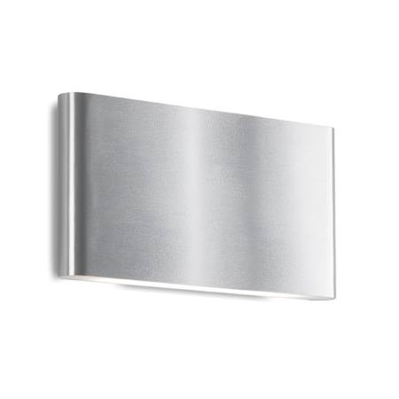 Kuzco Lighting Slate 6" Tall LED Outdoor Wall Sconce Brushed Nickel