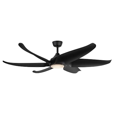Kuzco Lighting Coronado 60" 6 Blade Indoor Smart Ceiling Fan Matte Black