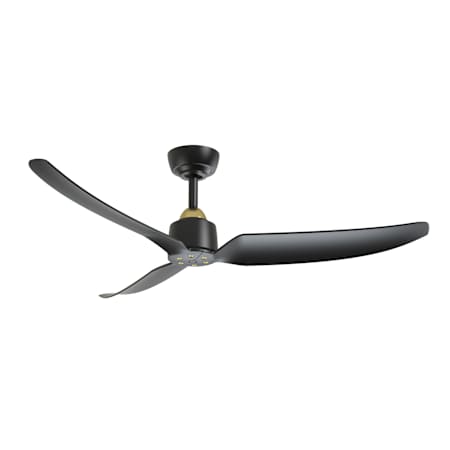 Kuzco Lighting Hugo 52" 3 Blade Indoor / Outdoor Smart Ceiling Fan Brushed Gold / Matte Black