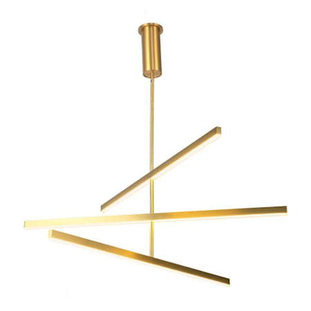Kuzco Lighting Vega 45" Wide LED Abstract Chandelier Brushed Gold