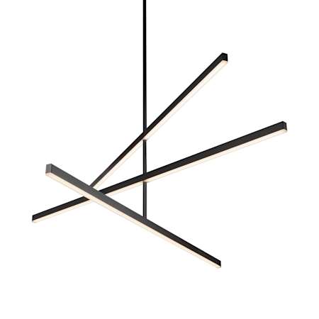Kuzco Lighting Vega 56" Wide LED Sputnik Chandelier Black