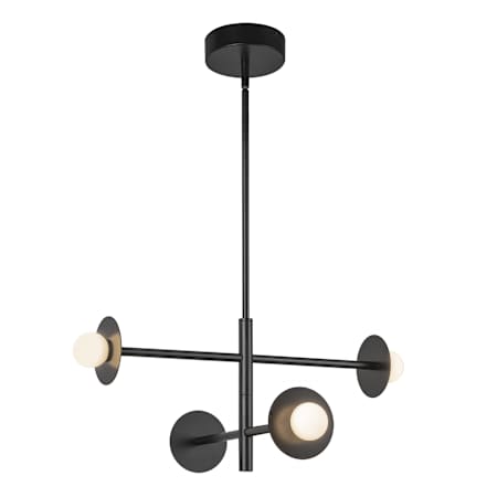 Kuzco Lighting Elixir 23" Wide LED Chandelier with Opal Glass Shades Black