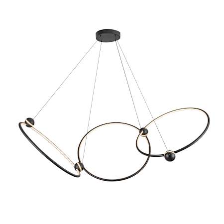 Kuzco Lighting Isho 52" Wide LED Abstract Chandelier Black