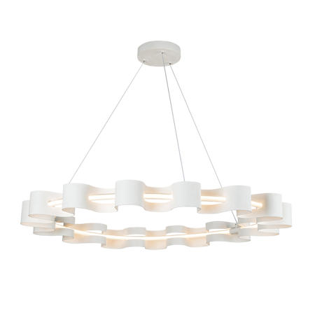 Kuzco Lighting Nami 35" Wide Abstract Ring Chandelier Antique White