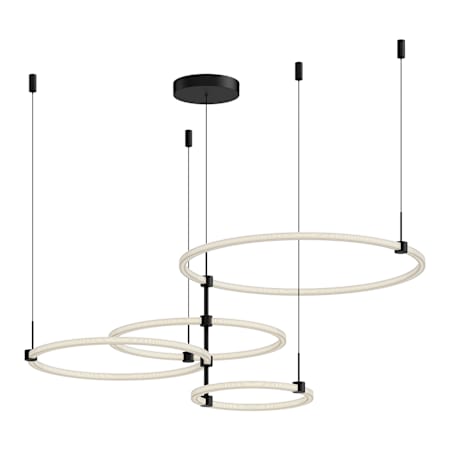 Kuzco Lighting Bruni 32" Wide LED Ring Chandelier Black