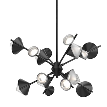 Kuzco Lighting Geode 25" Wide LED Abstract Sputnik Chandelier Black