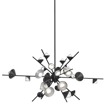 Kuzco Lighting Geode 48" Wide LED Abstract Sputnik Chandelier Black