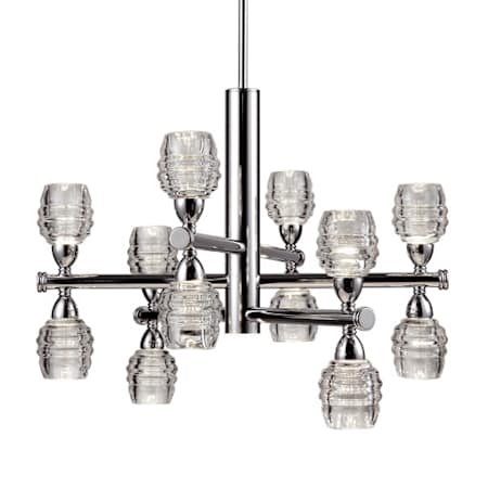 Kuzco Lighting Honeycomb 27" Wide Indoor Chandelier Chrome