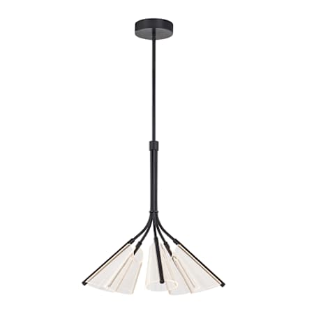 Kuzco Lighting Mulberry 27" Wide LED Chandelier Black / Light Guide