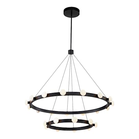 Kuzco Lighting Rezz 36" Wide LED Ring Chandelier Black