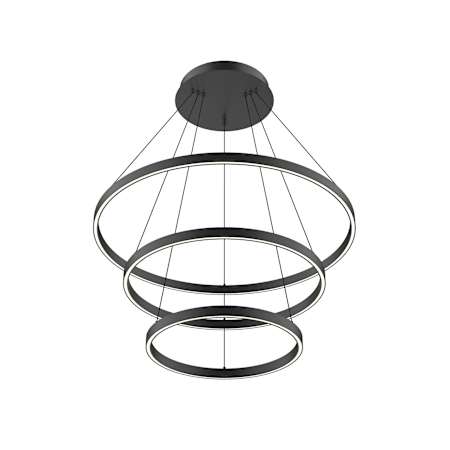 Kuzco Lighting Cerchio 32" Wide LED Ring Chandelier Black