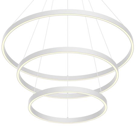 Kuzco Lighting Cerchio 32" Wide 188 Watt 3-Tier LED Ring Chandelier White
