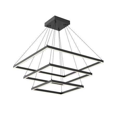 Kuzco Lighting Piazza 32" Wide LED Square Chandelier Black