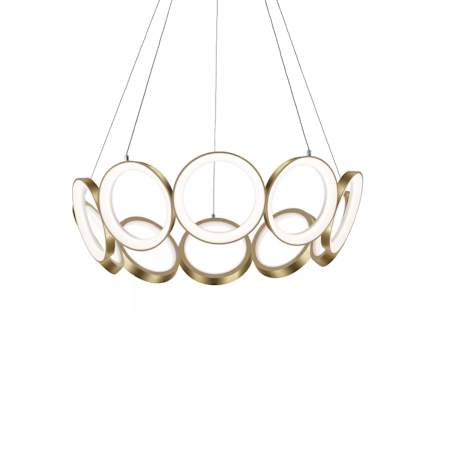 Kuzco Lighting Oros 29" Wide LED Abstract Chandelier Antique Brass