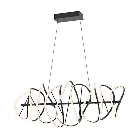 Kuzco Lighting Collide 45" Wide LED Abstract Chandelier Black