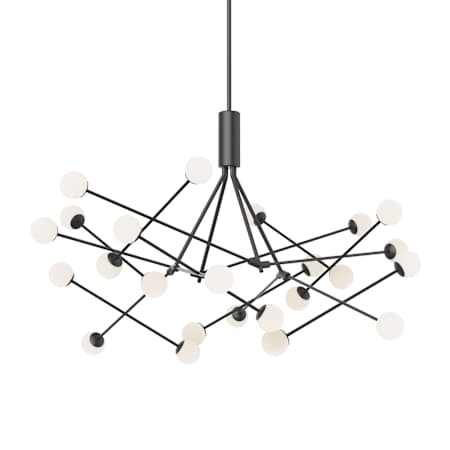 Kuzco Lighting Moto 56" Wide LED Abstract Chandelier Black