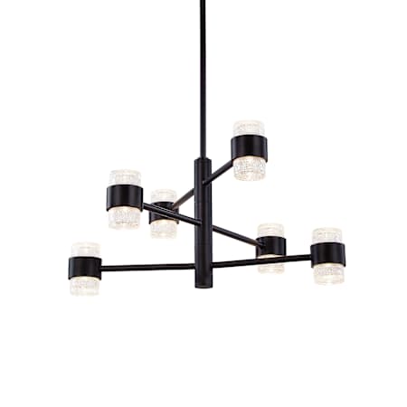 Kuzco Lighting Copenhagen 6 Light 25" Wide LED Pillar Candle Chandelier Black