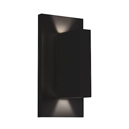 Kuzco Lighting Vista 2 Light 6" Tall LED Outdoor Wall Sconce Black
