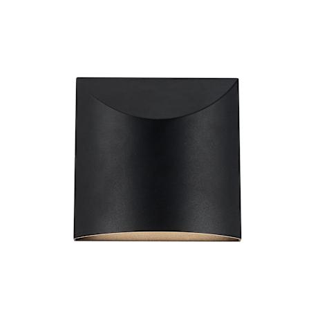 Kuzco Lighting Lenox 8" Tall LED Outdoor Wall Sconce Black