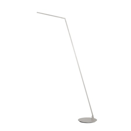 Kuzco Lighting Miter 56" Tall LED Boom Arm Floor Lamp Brushed Nickel