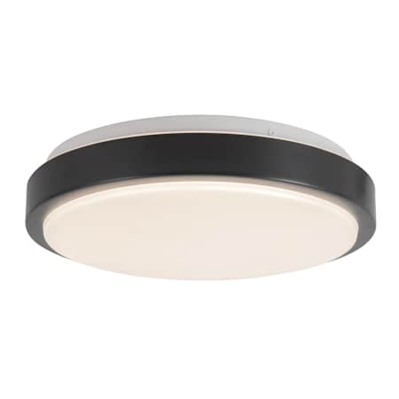 Kuzco Lighting Yanis 12" Wide LED Flush Mount Drum Ceiling Fixture Black