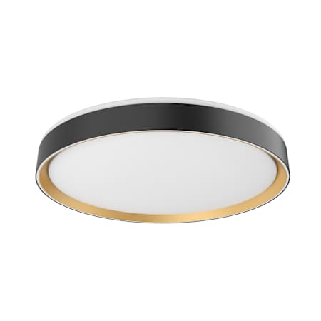 Kuzco Lighting Essex 20" Wide LED Flush Mount Drum Ceiling Fixture Black / Gold