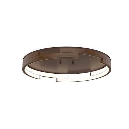 Kuzco Lighting Anello Minor 19" Wide LED Flush Mount Ceiling Fixture Walnut