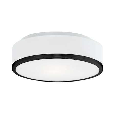 Kuzco Lighting Charlie 12" Wide LED Flush Mount Drum Ceiling Fixture Black