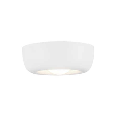 Kuzco Lighting Hayden 6" Wide LED Flush Mount Bowl Ceiling Fixture with Opal Glass Shade Antique White