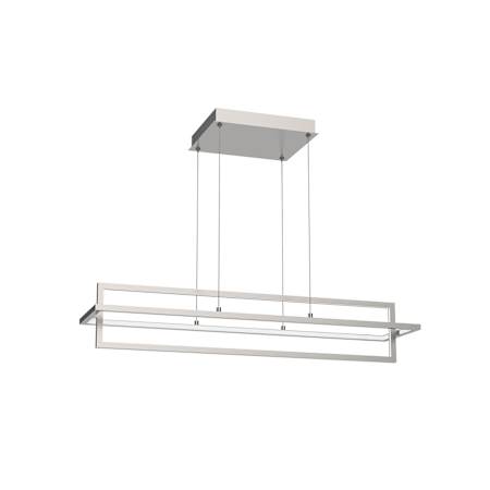 Kuzco Lighting Mondrian 36" Wide LED Suspension Linear Pendant Brushed Nickel