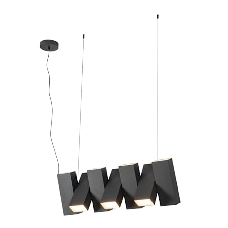 Kuzco Lighting Domino 36" Wide LED Abstract Chandelier Black