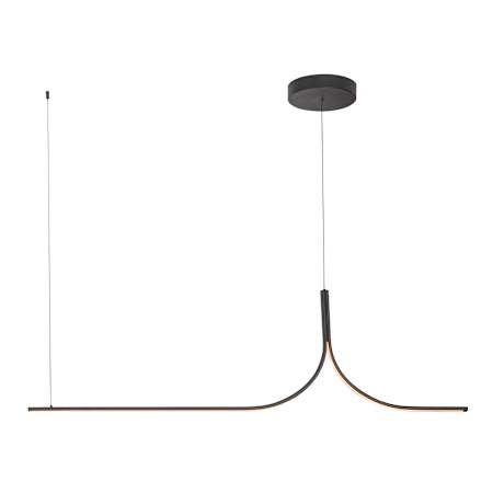 Kuzco Lighting Thread 59" Wide LED Linear Chandelier Black