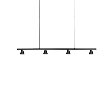 Kuzco Lighting Dune 39" Wide LED Suspension Linear Pendant Black