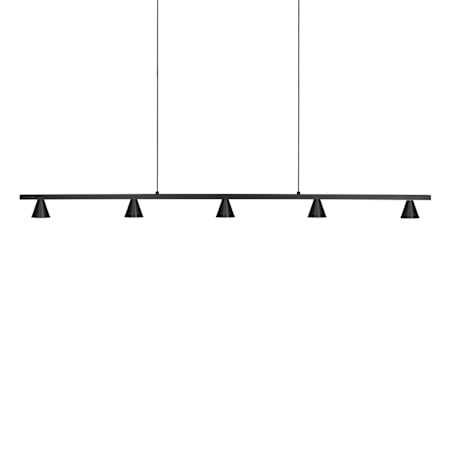 Kuzco Lighting Dune 48" Wide LED Suspension Linear Pendant Black