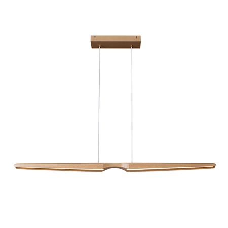 Kuzco Lighting Dakota 47" Wide LED Linear Chandelier Beech Wood
