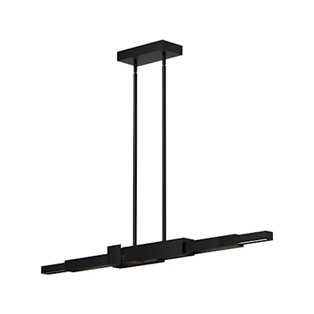 Kuzco Lighting Enzo 48" Wide LED Linear Chandelier Black