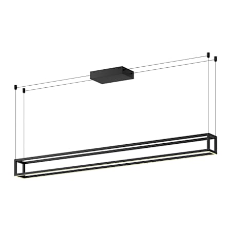 Kuzco Lighting Plaza 60" Wide LED Suspension Linear Pendant Black