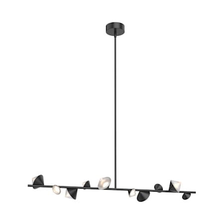 Kuzco Lighting Geode 52" Wide LED Linear Pendant Black