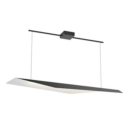 Kuzco Lighting Taro 47" Wide LED Abstract Linear Chandelier Black / White