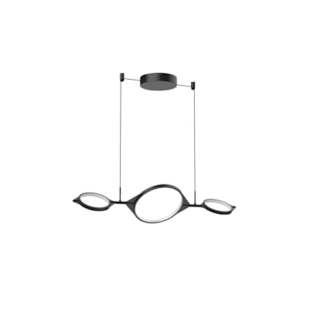 Kuzco Lighting Serif 34" Wide LED Abstract Chandelier Black
