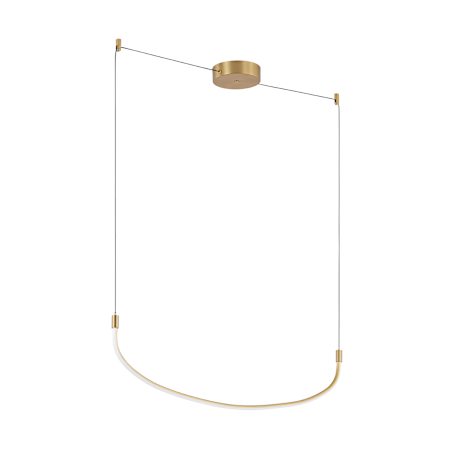 Kuzco Lighting Talis 47" Wide LED Linear Chandelier Brushed Gold