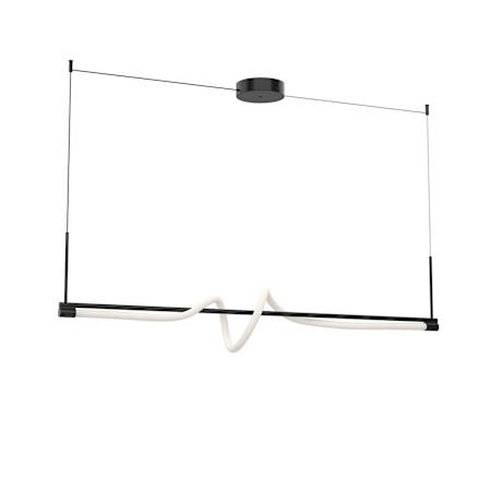 Kuzco Lighting Cursive 5" Wide LED Abstract Chandelier Black
