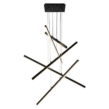 Kuzco Lighting Vega 45" Wide LED Suspension Multi Light Pendant Black