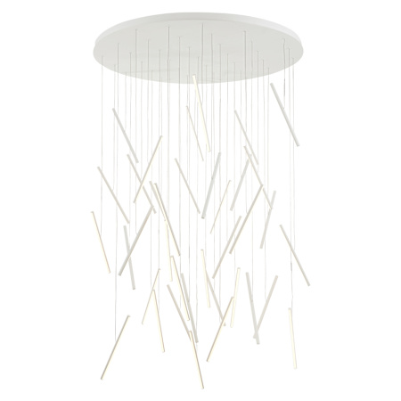 Kuzco Lighting Chute 50" Wide LED Multi Light Pendant White