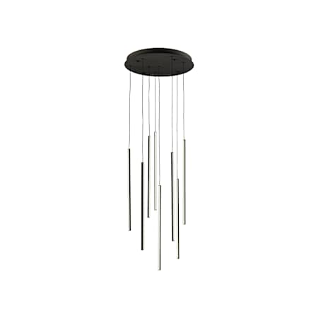 Kuzco Lighting Chute 19" Wide LED Abstract Multi Light Pendant Black