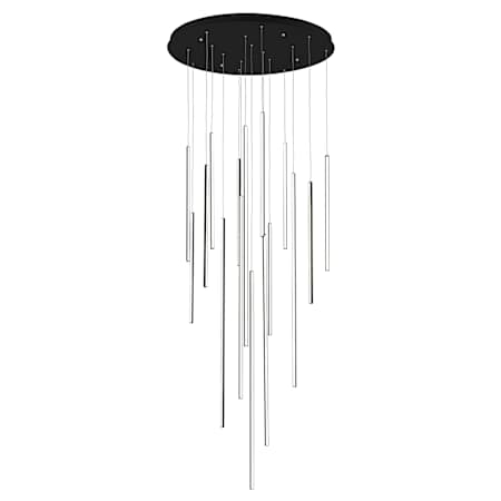 Kuzco Lighting Chute 32" Wide LED Abstract Multi Light Pendant Black